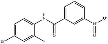 N-(4-bromo-2-methylphenyl)-3-nitrobenzamide Struktur