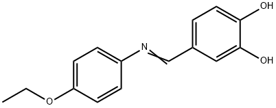 4-{[(4-ethoxyphenyl)imino]methyl}-1,2-benzenediol Struktur