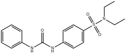 4-[(anilinocarbonyl)amino]-N,N-diethylbenzenesulfonamide Struktur