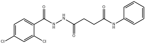 4-[2-(2,4-dichlorobenzoyl)hydrazino]-4-oxo-N-phenylbutanamide Struktur