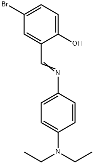 4-bromo-2-({[4-(diethylamino)phenyl]imino}methyl)phenol Struktur