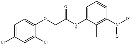 2-(2,4-dichlorophenoxy)-N-(2-methyl-3-nitrophenyl)acetamide Struktur