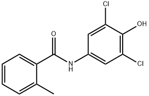 N-(3,5-dichloro-4-hydroxyphenyl)-2-methylbenzamide Struktur