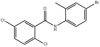 N-(4-bromo-2-methylphenyl)-2,5-dichlorobenzamide Struktur