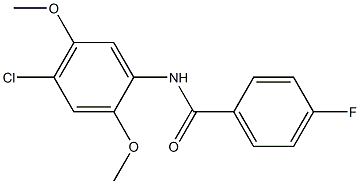 N-(4-chloro-2,5-dimethoxyphenyl)-4-fluorobenzamide Struktur