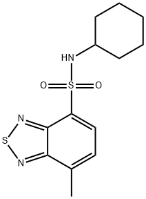 N-cyclohexyl-7-methyl-2,1,3-benzothiadiazole-4-sulfonamide Struktur