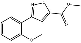 methyl 3-(2-methoxyphenyl)isoxazole-5-carboxylate Struktur