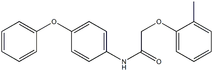 2-(2-methylphenoxy)-N-(4-phenoxyphenyl)acetamide Struktur