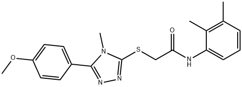 N-(2,3-dimethylphenyl)-2-{[5-(4-methoxyphenyl)-4-methyl-4H-1,2,4-triazol-3-yl]sulfanyl}acetamide Struktur