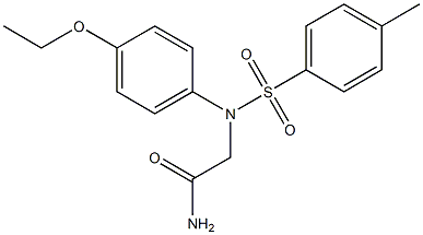 2-{4-ethoxy[(4-methylphenyl)sulfonyl]anilino}acetamide Struktur