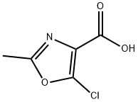 5-chloro-2-methyloxazole-4-carboxylic acid Struktur