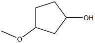 3-methoxycyclopentan-1-ol Struktur