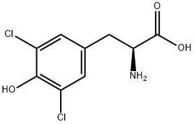 Tyrosine, 3,5-dichloro- Struktur