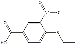 4-(ethylsulfanyl)-3-nitrobenzoic acid Struktur