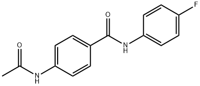 4-(acetylamino)-N-(4-fluorophenyl)benzamide Struktur