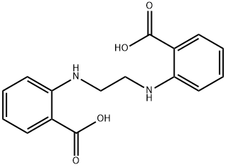 Benzoic acid, 2,2'-(1,2-ethanediyldiimino)bis- Struktur