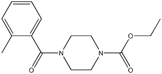 ethyl 4-(2-methylbenzoyl)-1-piperazinecarboxylate Struktur