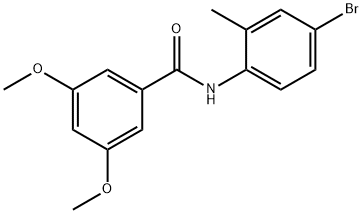 N-(4-bromo-2-methylphenyl)-3,5-dimethoxybenzamide Struktur