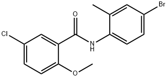 N-(4-bromo-2-methylphenyl)-5-chloro-2-methoxybenzamide Struktur