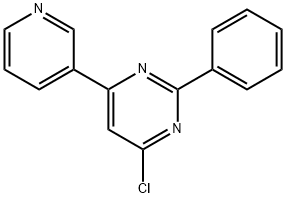 4-Chloro-2-phenyl-6-(3-pyridyl)pyrimidine Struktur