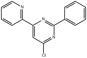 4-Chloro-2-phenyl-6-(2-pyridyl)pyrimidine Struktur