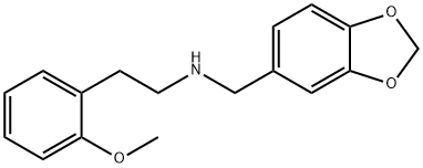 N-(1,3-benzodioxol-5-ylmethyl)-2-(2-methoxyphenyl)ethanamine Struktur