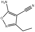 5-amino-3-ethyl-isoxazole-4-carbonitrile Struktur