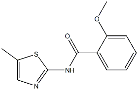 2-methoxy-N-(5-methyl-1,3-thiazol-2-yl)benzamide Struktur