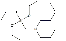 N-butyl-N-[(triethoxysilyl)methyl]butan-1-amine Struktur