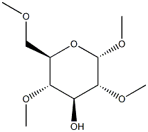 Methyl2,4,6-tri-O-methyl-a-D-glucopyranoside Struktur