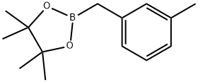 4,4,5,5-tetraMethyl-2-(3-Methylbenzyl)-1,3,2-dioxaborolane Struktur