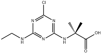 Alanine,N-[4-chloro-6-(ethylamino)-1,3,5-triazin-2-yl]-2-methyl- Struktur