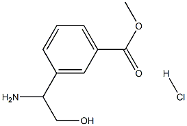 METHYL 3-(1-AMINO-2-HYDROXYETHYL)BENZOATE HCl Struktur