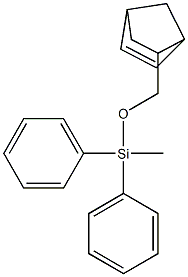 ({bicyclo[2.2.1]hept-5-en-2-yl}methoxy)(methyl)diphenylsilane Struktur