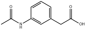 2-(3-acetamidophenyl)acetic acid Struktur