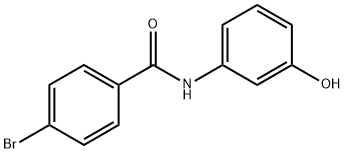 4-bromo-N-(3-hydroxyphenyl)benzamide Struktur