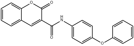 2-oxo-N-(4-phenoxyphenyl)-2H-chromene-3-carboxamide Struktur