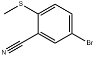 5-Bromo-2-(methylsulfanyl)benzonitrile Struktur