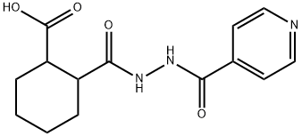 2-[(2-isonicotinoylhydrazino)carbonyl]cyclohexanecarboxylic acid Struktur