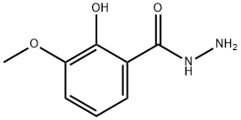 Benzoic acid, 2-hydroxy-3-methoxy-, hydrazide Struktur