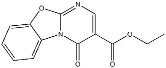 ethyl 4-oxo-4H-pyrimido[2,1-b][1,3]benzoxazole-3-carboxylate Struktur