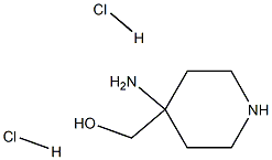 (4-aminopiperidin-4-yl)methanol dihydrochloride Struktur