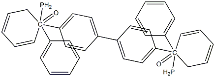 Phosphine oxide, 1,1'-[1,1'-biphenyl]-4,4'-diylbis[1,1-diphenyl- Struktur