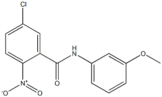 5-chloro-N-(3-methoxyphenyl)-2-nitrobenzamide Struktur