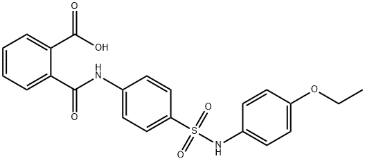 2-({4-[(4-ethoxyanilino)sulfonyl]anilino}carbonyl)benzoic acid Struktur