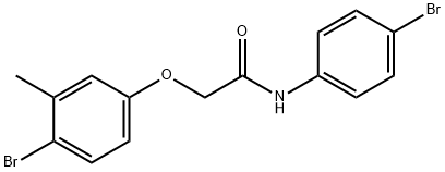 2-(4-bromo-3-methylphenoxy)-N-(4-bromophenyl)acetamide Struktur