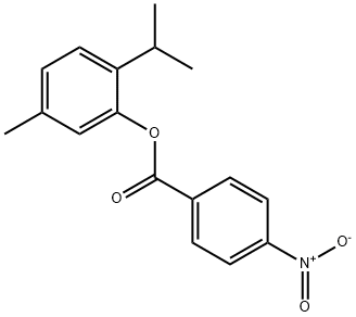 2-isopropyl-5-methylphenyl 4-nitrobenzoate Struktur