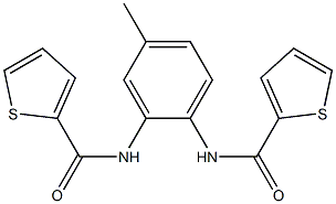 N-{4-methyl-2-[(thien-2-ylcarbonyl)amino]phenyl}thiophene-2-carboxamide Struktur