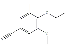 4-ethoxy-3-iodo-5-methoxybenzonitrile Struktur