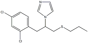 3-(2,4-dichlorophenyl)-2-(1H-imidazol-1-yl)propyl propyl sulfide Struktur